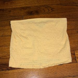 American Eagle yellow tube top